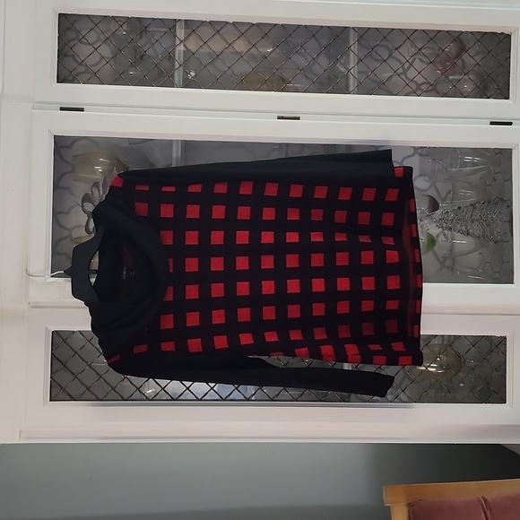 Talbots Red and Black Sweater - Picture 1 of 6